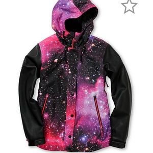 Zumiez Pink Galaxy 10K Snowboard Jacket
